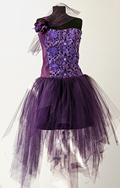 rochie dantela si tafta